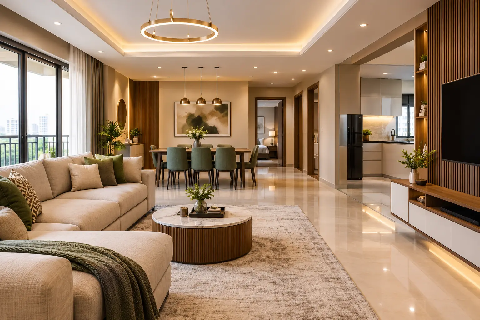 3 BHK Interior Design Cost in India
