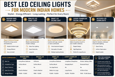 Best LED Ceiling Lights for Modern Indian Homes