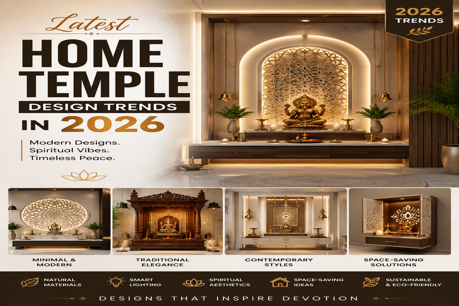 Latest Home Temple Design Trends in 2026